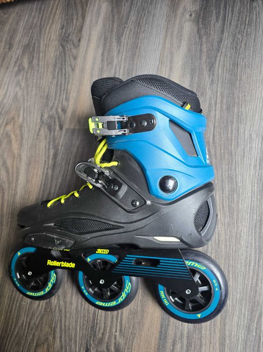 Rolki Rollerblade RB 110 3WD - Czarno/Niebieskie – stan BDB |44,5/29cm