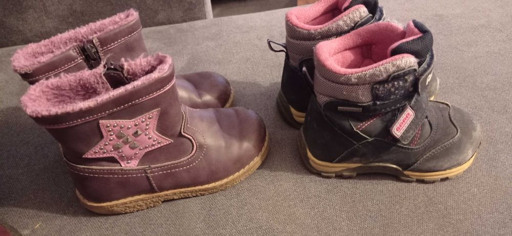 Kozaki  3x dla dziewczynki roz 24