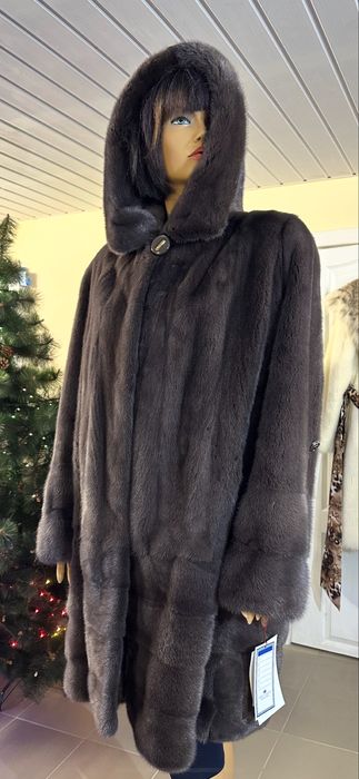Рр 60+. Норковая шуба ‘ мокко’. Плюшечка. Канадка. Греция