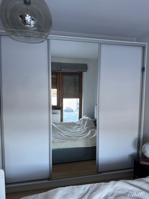 Komandor szafa przesuwna biała