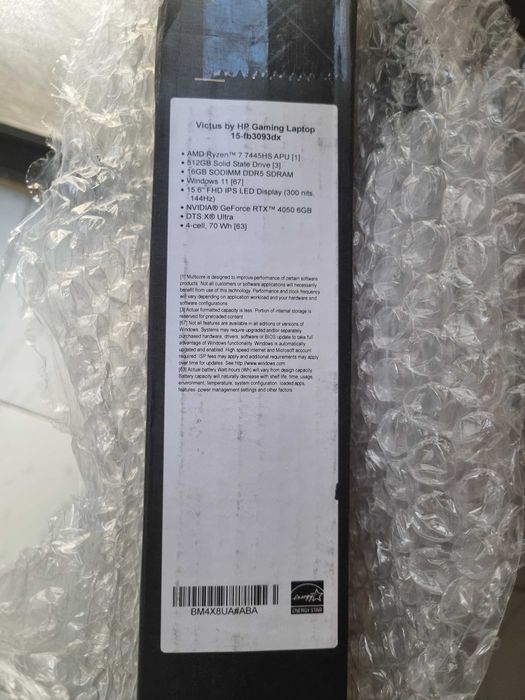 HP Victus 15-fb3093dx Ryzen 7, RTX 4050, 16GB, 512GB, Com garantia