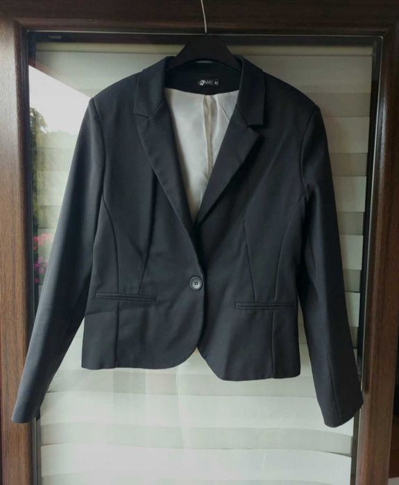 Marynarka żakiet czarny klasyczny 42