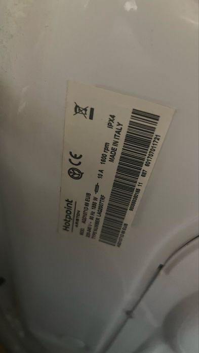 Pralko suszarka Hotpoint Ariston AQD1071D69EU/B