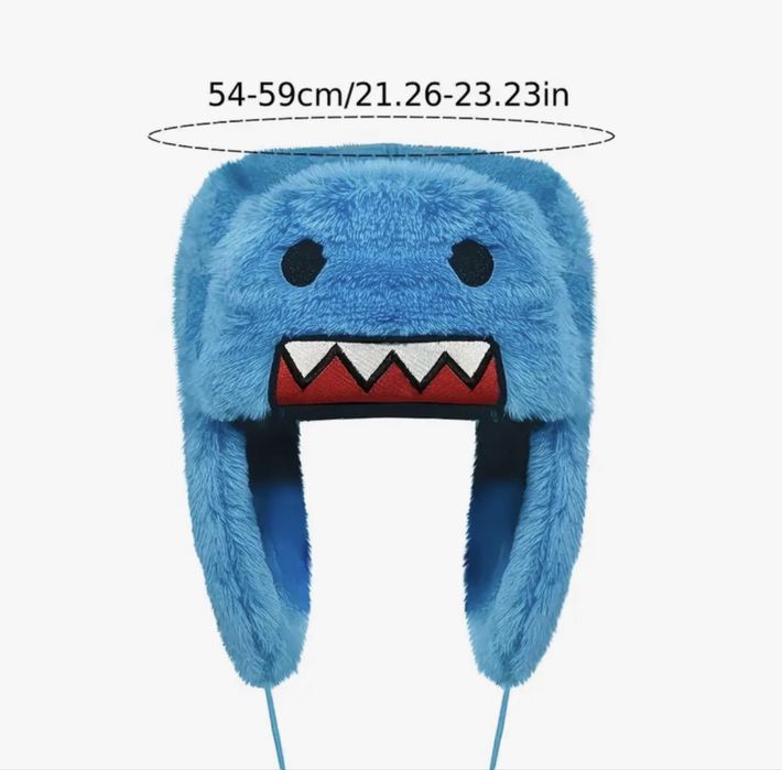 jdm шапка ушанка domo kun