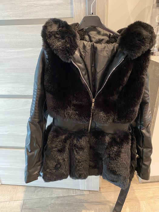 Kurtka futerko czarna