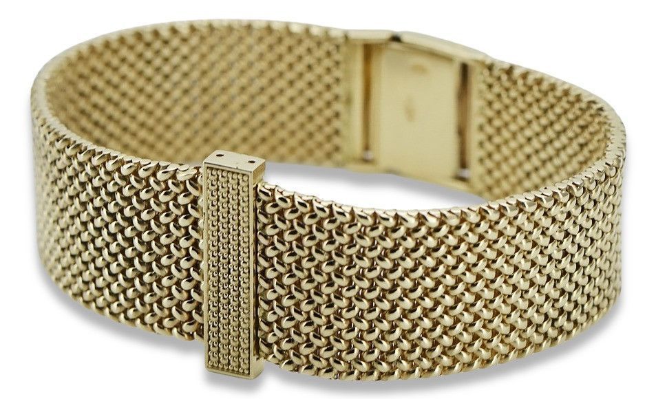 Złota bransoleta męska 14k 585 styl zegarkowy coth002y&mbw014y Gdańsk