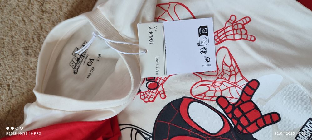 Дитячий літній костюм Marvell Spiderman шорти и футболка  CA,104р,Щеня