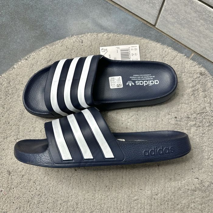 Тапки Adidas Adilette Aqua Blue&White / Всі розміри