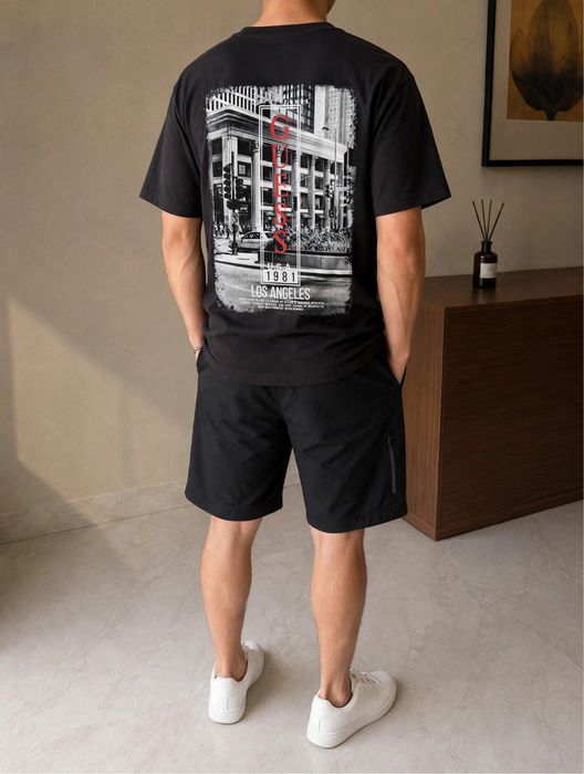 T-Shirt Guess Los Angeles Premium – Black tam. L