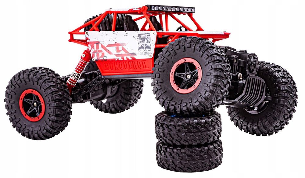 SAMOCHÓD terenowy RC 2.4GHz 1:18 czerwony zdalnie sterowany