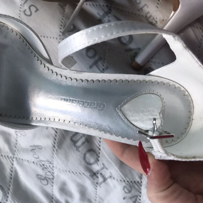 Buty białe satynowe ślubne r. 39 Graceland DEICHMANN