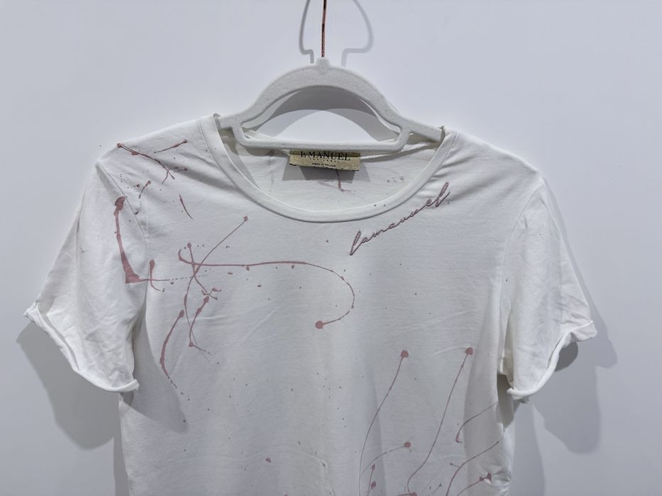 T-shirt bluzka limonka biała La Manuel uni S-L zestaw 2 szt