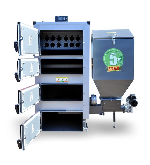 Kocioł z podajnkiem na ekogroszek 75KW do 600 - 1000m2 5klasa