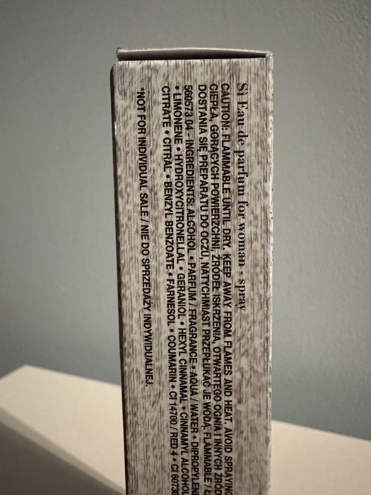 Armani zestaw tusz do rzęs 10 ml woda perfumowana 15 ml