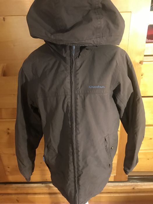 Quechua casaco rapaz com capuz e forrado excelente estado