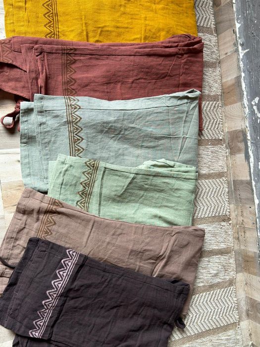 Ogrodniczki etno bawełniane