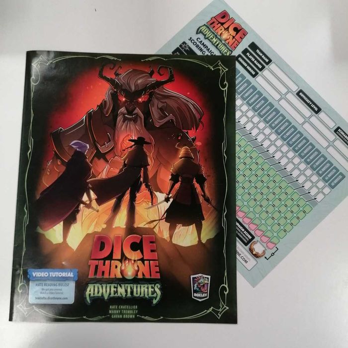 Dice Throne Adventures - jogo de tabuleiro