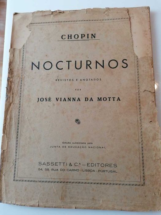 Partitura de F. Chopin, Nocturnos