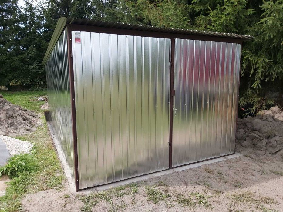 Garaże Garaż 3x5 CAŁY OCYNK MOCNY Blaszak Cały Kraj Szybki Termin Raty