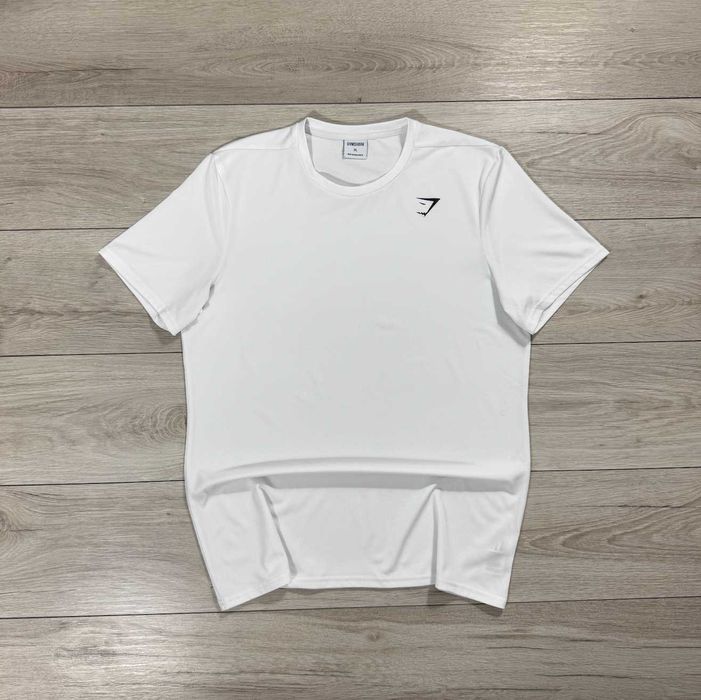 Біла Спортивна Футболка Джимшарк Gymshark White Arrival, факт L, Оригінал