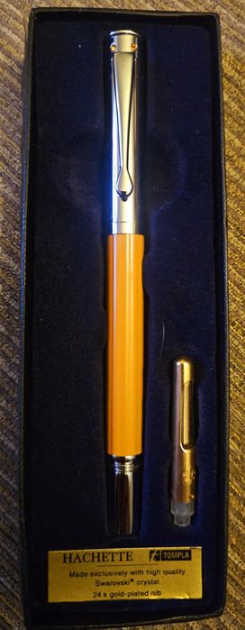 Caneta CROSS ouro 10k CERRUTI 1181 HACHETTE 24kswarovsky GIANTI parker