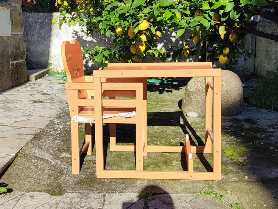 Cadeira de Alimentação Bébé, Madeira