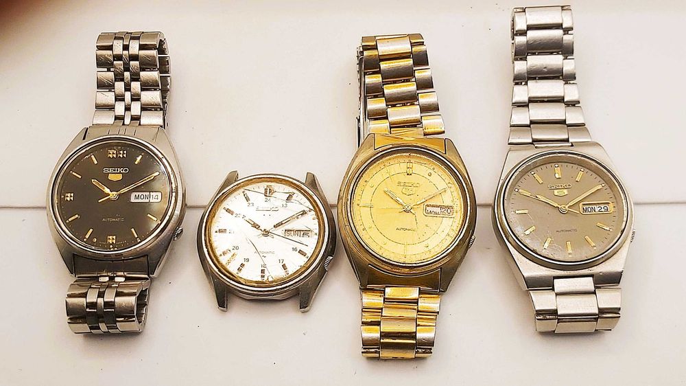 4 Relógios SEIKO Automaticos, Anos 70/80