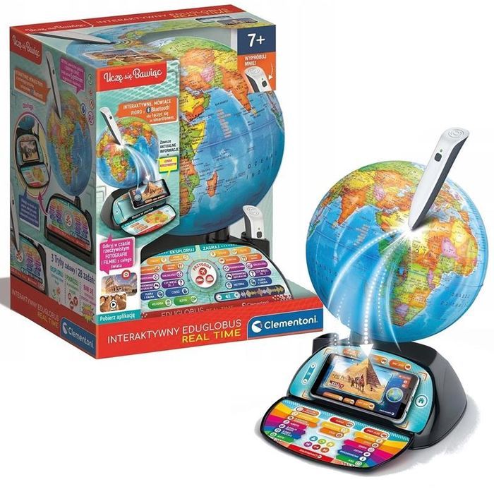 Clementoni Interaktywny Globus Eduglobus Exploreglobe Real Time 50848