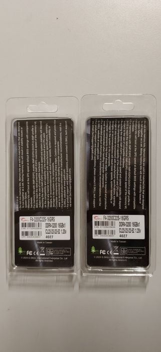 Memórias Skill 2x16Gb 3200Mhz