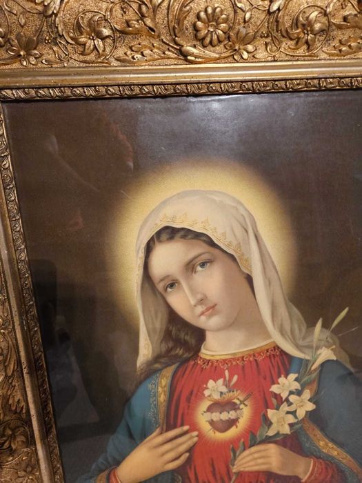 Stary oleodruk w doskonałym stanie, piękna rama!  OKAZJA!