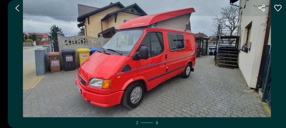 Dach podnoszony Westfalia Ford Transit do 2000r camper