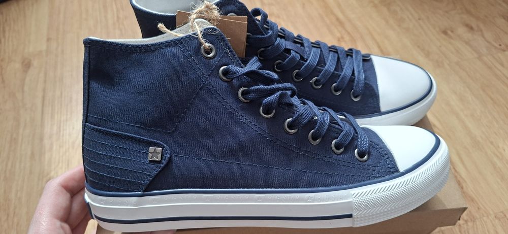 Wysokie granatowe trampki Big Star