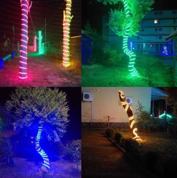 Круглий гнучкий світлодіодний НЕОН 360 LED БІЛИЙ / РОЖЕВИЙ 220В Ø14мм