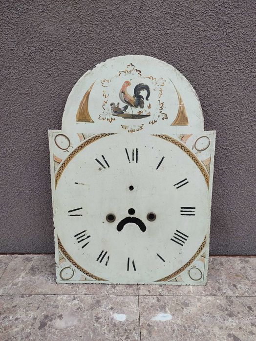 T132 Tarcza zabytkowego zegara podłogowego rozstawy 85/43mm