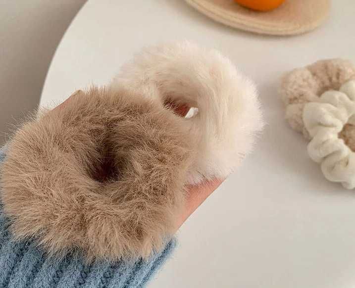 Набір пухнастих гумок для волосся