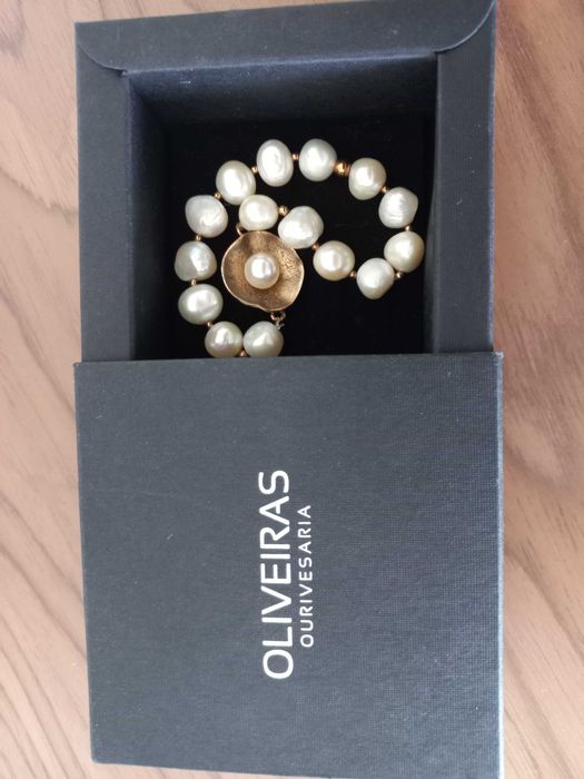Pulseira pérolas naturais