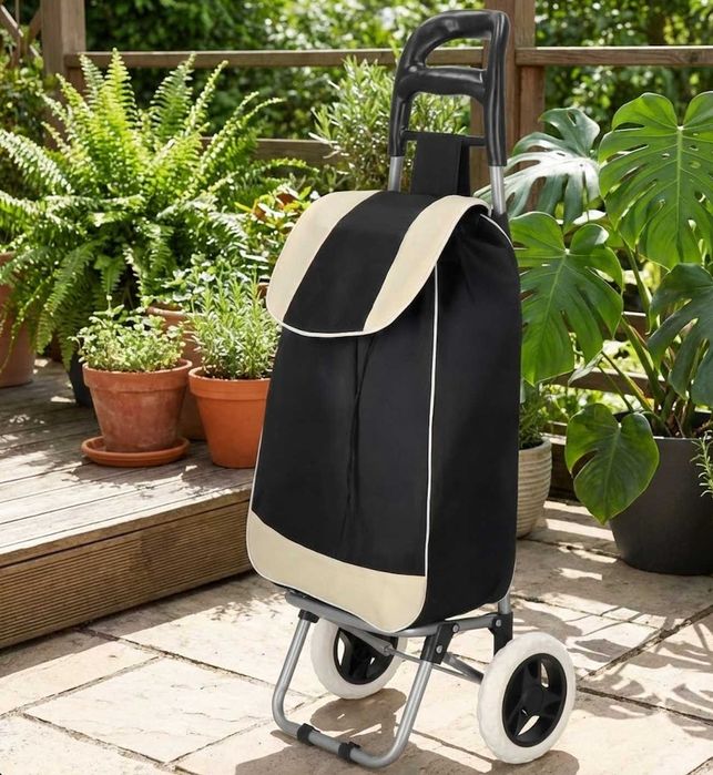 Wózek Na Zakupy Transportowy Na Kółkach XXL Składany Mocny Stalowy