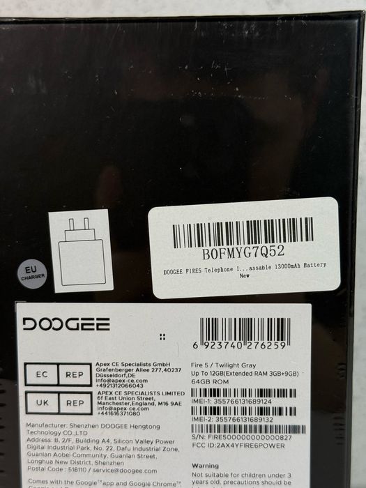 Doogee Fire 5 smartfon