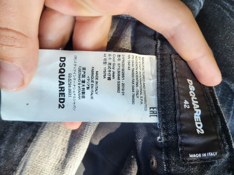 Джинсы Dsquared2 Cool Guy Jean черные 42 размер идиал