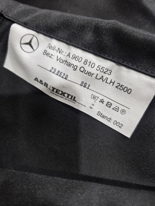 Komplet firanek zasłon Mercedes Benz Actros Antos Atego Arocs NOWE OE