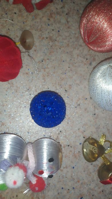 Новогодние ёлочные игрушки санта клаус колокольчик барабан подсвечник