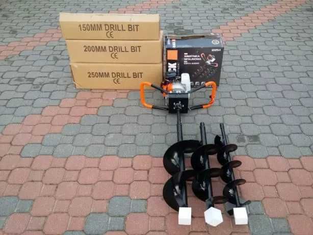 wiertnica  swider spalinowy  5,2KM +3 wiertła