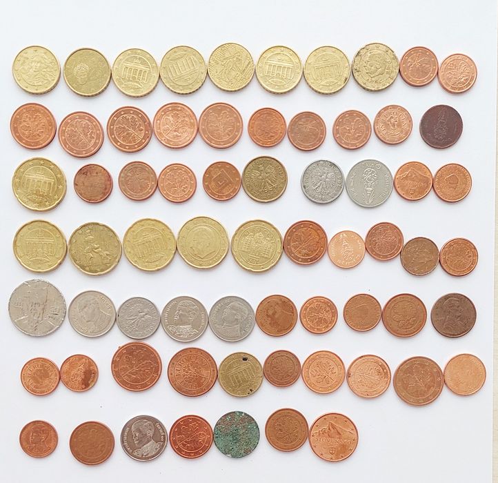 Монеты разных стран 67шт.