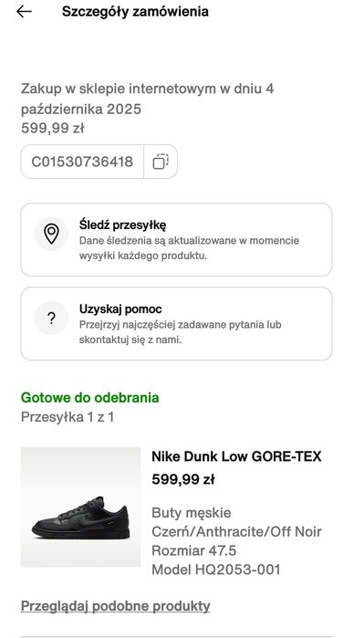 Na sprzedaż buty Nike Dunk   gtx gore-tx 47,5 stan bdb