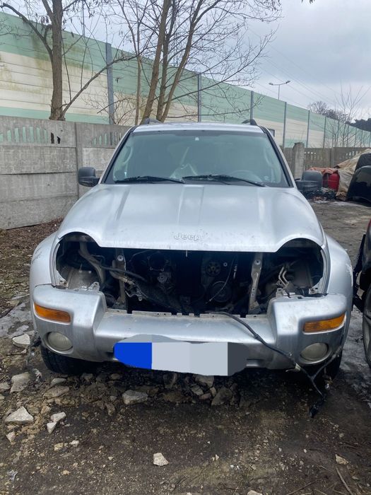 *USZKODZONY* Jeep Cherokee KJ 2.8 CRD Limited Srebrny Automat 4x4 2003