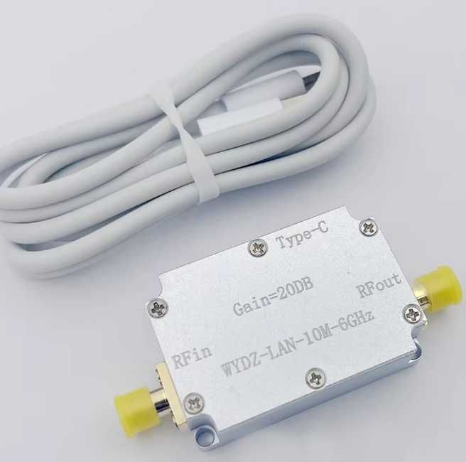 Лінійний підсилювач LAN 10 МГц-6 ГГц 10/20/30/40дБ Low Noise Amplifier