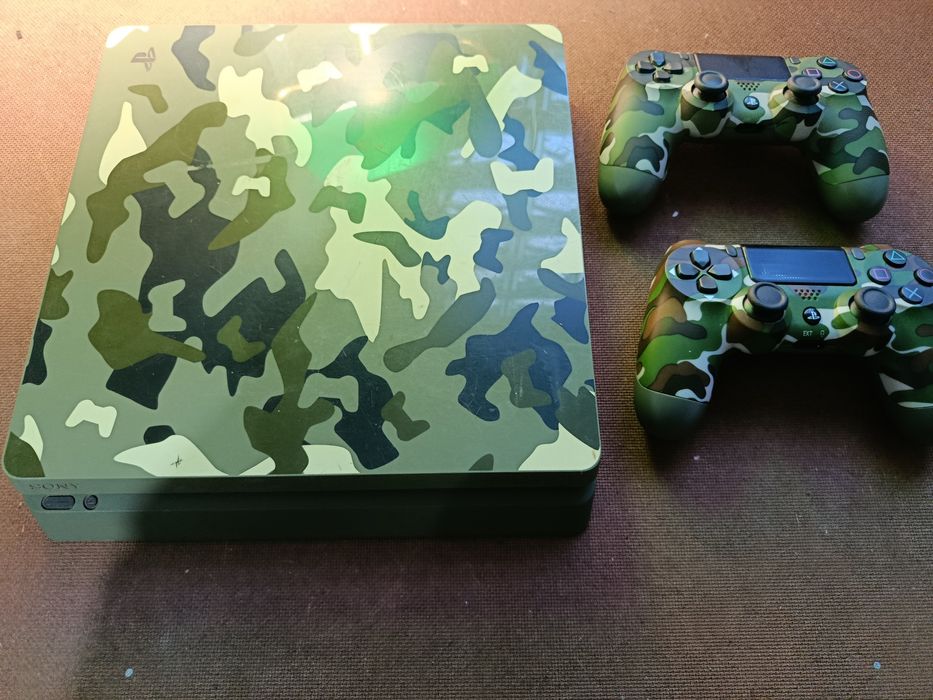 PS4 edição verde camuflagem