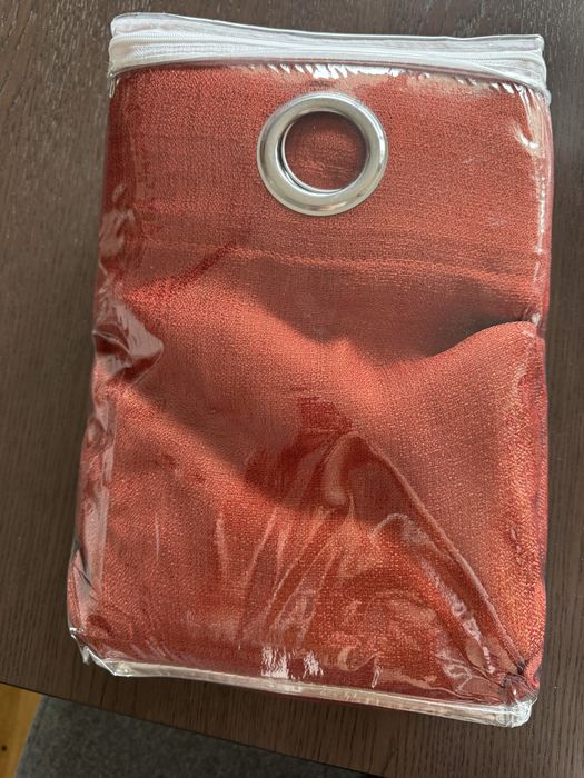 Cortinas 140x260 vermelho tijolo