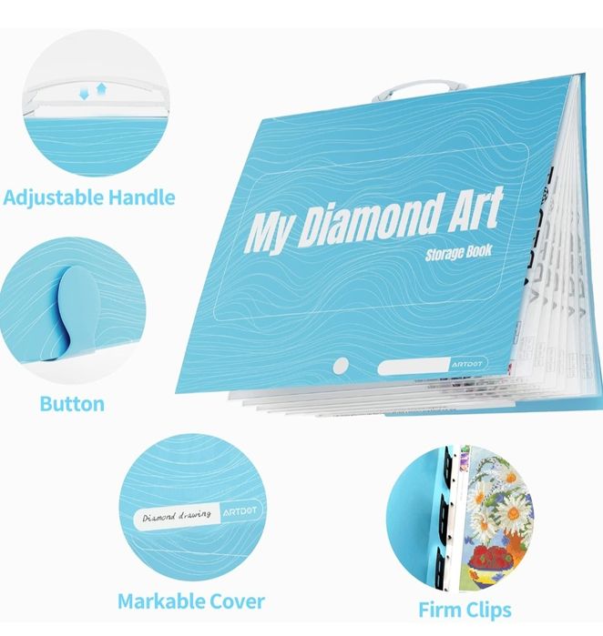Książka do przechowywania zestawów do malowania diamentowego ARTDOT