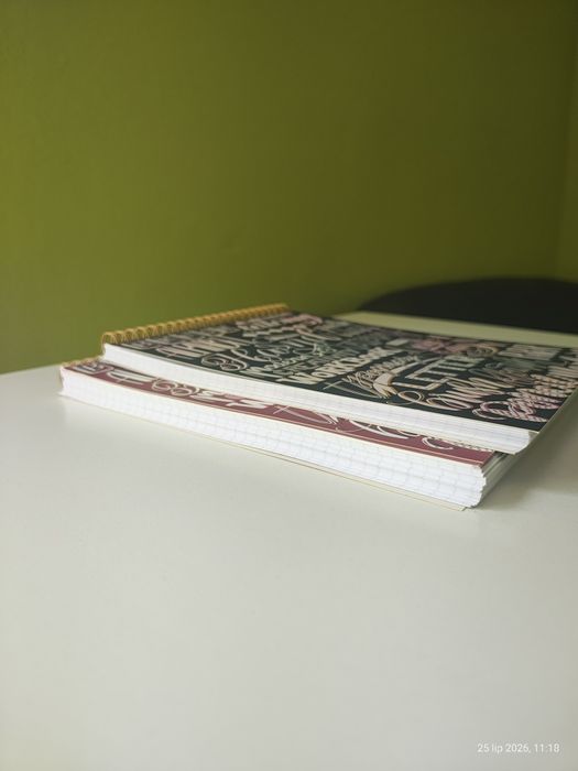 2 zeszyty ćwiczeń do brush letteringu kaligrafii Devangari